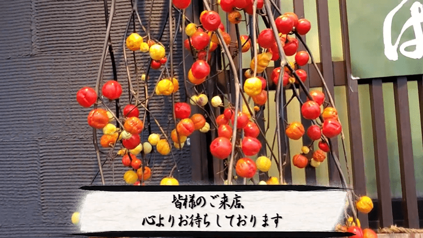 後日談｜桐生庵に花茄子を飾り付けました
